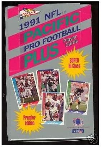 1991 Pacific Plus NFL Series 1 Trading Cards - 24 Pack Jumbo Box
