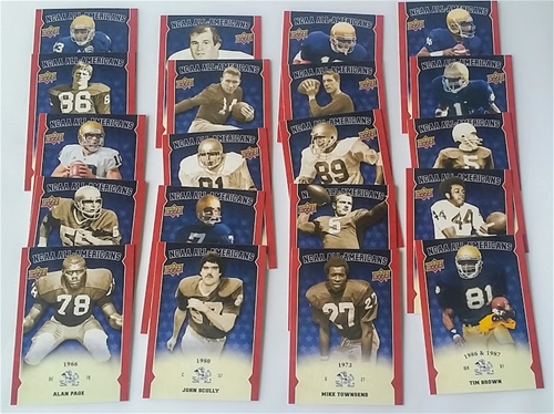 2013 Upper Deck Notre Dame FOOTBALL All Americans 20 Card Insert Complete Set *SALE*