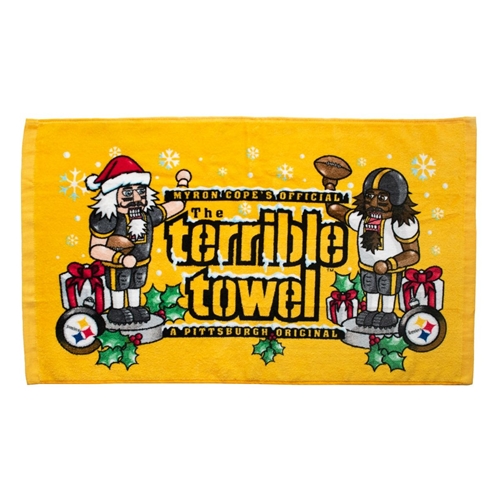 Pittsburgh Steelers Official Gold HOLIDAY Nutcracker Terrible Towel *SALE*