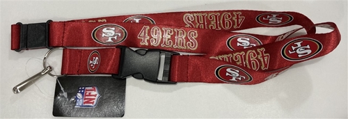 San Francisco 49ers NFL Red Lanyard