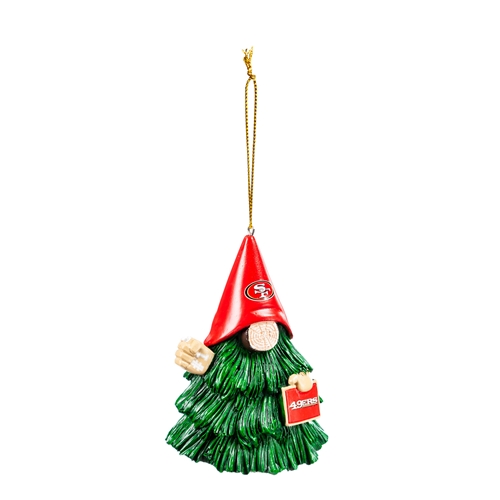 San Francisco 49ers NFL Gnome Tree Character Ornament - 6ct Case *NEW*