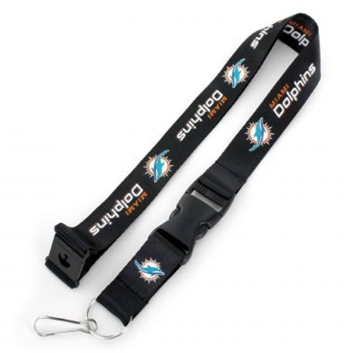 Miami Dolphins NFL BLACK Lanyard