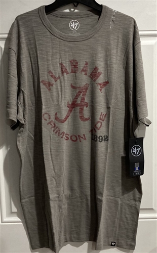 Alabama Crimson Tide NCAA Wolf Grey Impress Scrum Men's T Shirt *SALE* - Dozen Lot