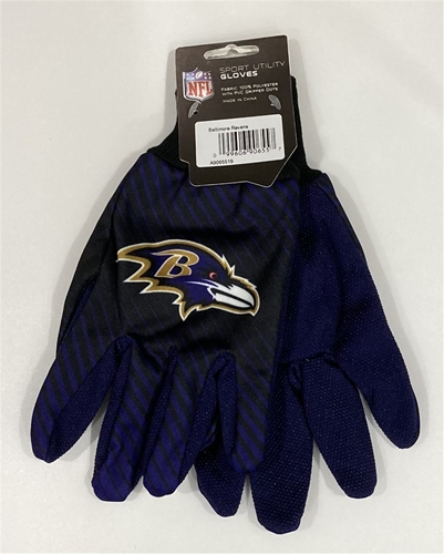 Baltimore Ravens NFL Full Color Sublimated GLOVES *SALE*
