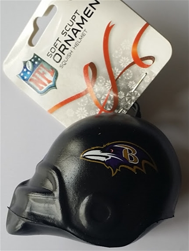 Baltimore Ravens NFL Squish HELMET Ornament - 6ct Case *SALE*