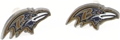 Baltimore Ravens NFL Silver Stud Earrings