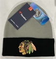 Chicago Blackhawks NHL Two Tone Knit Cuff Cap