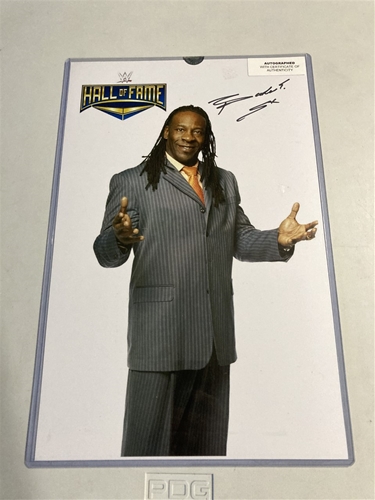 Booker T Signed WWE Special Edition Hall of Fame 11''x17'' POSTER w/ COA *NEW*