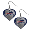 Buffalo Bills NFL Heart Dangle Earrings