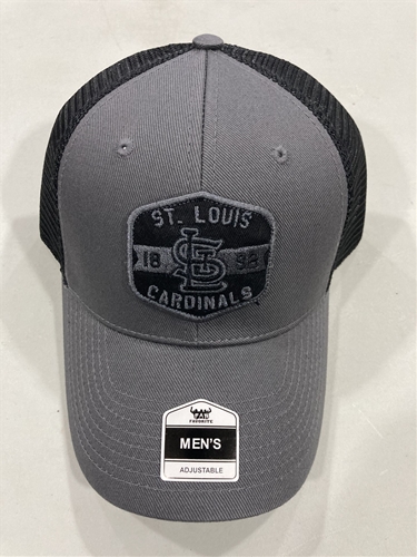 St. Louis Cardinals MLB Charcoal Mass Gannon Adjustable MVP Mesh Snapback Hat *NEW*