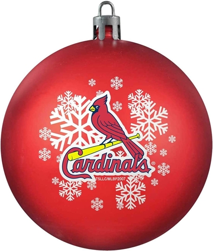 St. Louis Cardinals MLB Snowflake Shatter-Proof Ball Ornament 6ct Case *NEW*