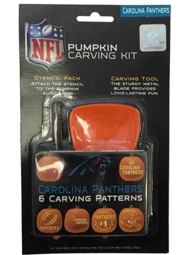 Carolina Panthers NFL Team Logo Pumpkin Carving Kit - 12ct Case