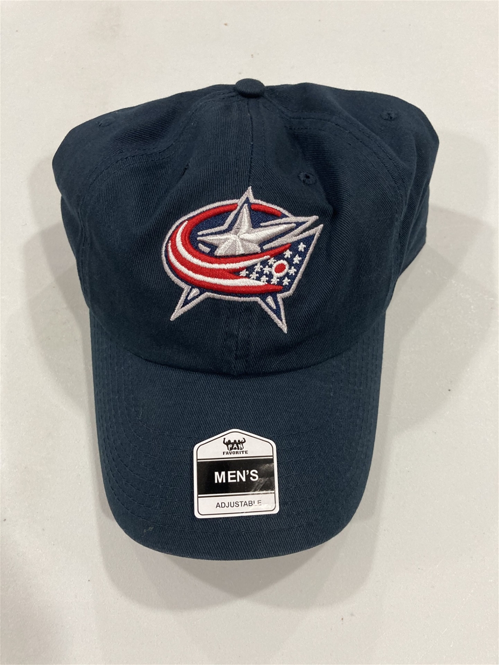 Columbus Blue JACKETs NHL Navy Mass Clean Up Adjustable Hat ''NEW''