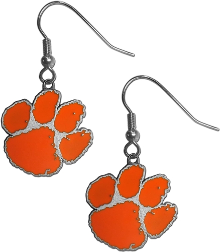 Clemson Tigers Logo NCAA Dangle Earrings