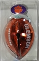 Clemson Tigers NCAA Metal Football Bell Ornament - 6 Count Case