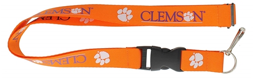 Clemson Tigers NCAA Orange Lanyard