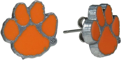 Clemson Tigers Logo NCAA Stud Earrings