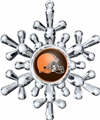 Cleveland Browns NFL Traditional Snowflake Ornament - 6ct Case *SALE*