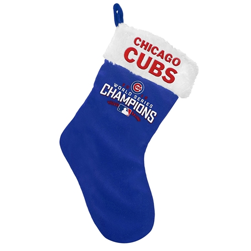Chicago Cubs 2016 MLB World Series Champions HOLIDAY 17'' Christmas Stocking *SALE*