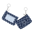 Dallas Cowboys Logo NFL Nylon Polka Dot Coin Purse Key Ring