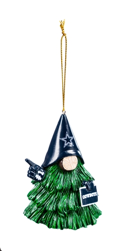 DALLAS COWBOYS NFL Gnome Tree Character Ornament - 6ct Case *NEW*