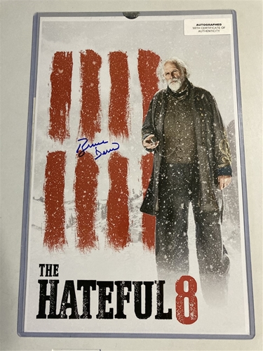 Bruce Dern Signed The Hateful Eight 11''x17'' Film POSTER w/ COA *NEW*