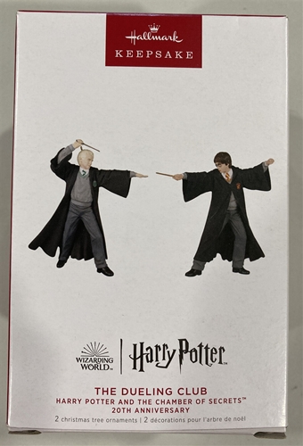 2022 Harry Potter The Dueling Club 20th Anniversary Hallmark Keepsake Ornament *NEW*