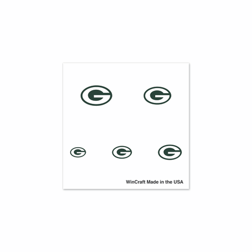 Green Bay Packers NFL 20 Pack Fingernail Tattoos *CLOSEOUT*