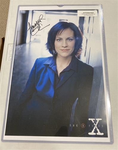 Annabeth Gish Signed The X-Files 11''x17'' TV Series POSTER w/ COA *NEW*