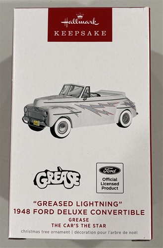 2022 Hallmark Grease 1948 Ford Deluxe Convertible Diecast Metal Car Ornament *NEW*