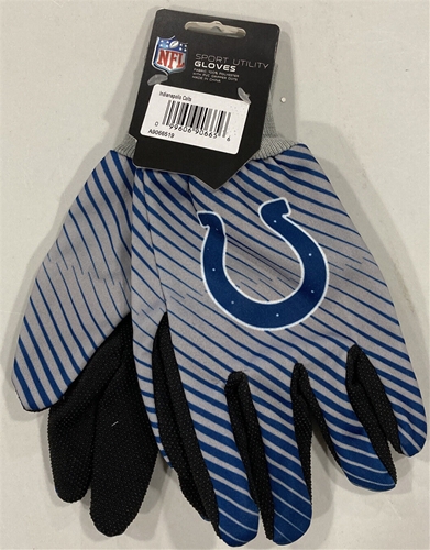 Indianapolis Colts NFL Full Color 2 Tone Sport Utility Gloves - 6ct Lot