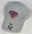 New York Knicks NBA Gray Grantview Mesh Contender Stretch Fit Hat 