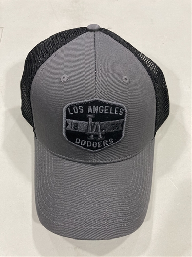 Los Angeles Dodgers MLB Charcoal Mass Gannon Adjustable MVP Mesh Snapback Hat *NEW*