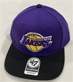 Los Angeles Lakers NBA Purple No Shot Two Tone Captain Adjustable Snapback Hat