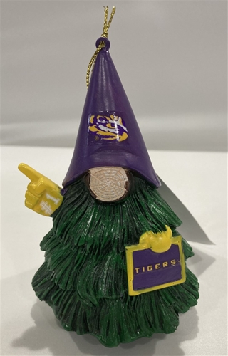 LSU Tigers NCAA Gnome Tree Character Ornament - 6ct Case *SALE*