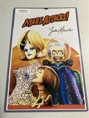 Lisa Marie Signed Mars Attacks 11''x17'' Exclusive Film POSTER w/ COA *NEW*