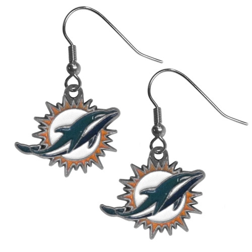 Miami Dolphins NFL Dangle Earrings