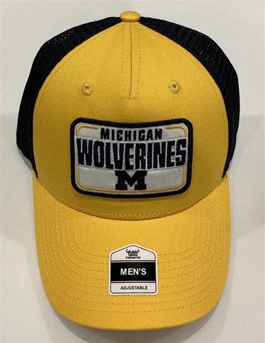 Michigan Wolverines NCAA Navy Mass Braxton MVP Mesh Adjustable Snapback HAT *SALE*