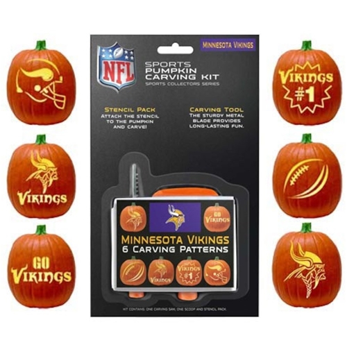 Minnesota Vikings NFL Team Logo Pumpkin Carving Kit - 12ct Case