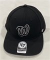 Washington Nationals MLB Black No Shot Captain Snapback Hat *NEW*