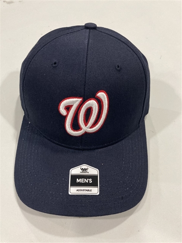 Washington Nationals MLB Navy Mass MVP DP Adjustable Snapback HAT