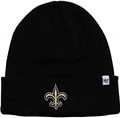New Orleans Saints NFL Black Raised Knit Cuff Cap