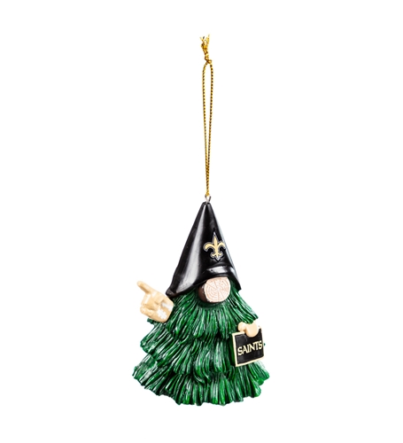 New Orleans Saints NFL Gnome Tree Character Ornament - 6ct Case *NEW*