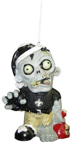 New Orleans Saints NFL Resin Zombie Ornament