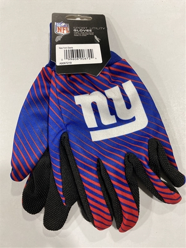 New York Giants NFL Full Color 2 Tone Sport Utility Gloves - 6ct Lot