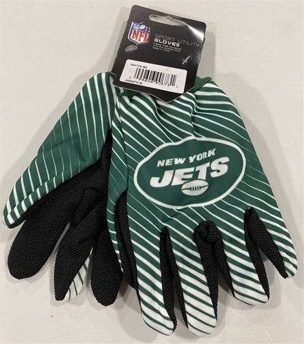 New York Jets NFL Full Color 2 Tone Sport Utility Gloves - 6ct Lot