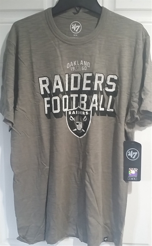 Oakland Raiders Legacy NFL Wolf Grey Men's Scrum Tee *SALE* - Lot of 10