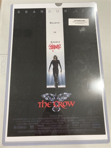 James O'Barr Signed The Crow 11''x17'' Film POSTER w/ COA
