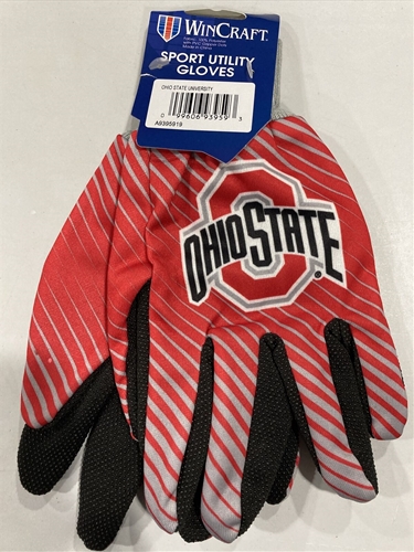 Ohio State Buckeyes NCAA Full Color 2 Tone Sport Utility Gloves *NEW* - 6ct Lot