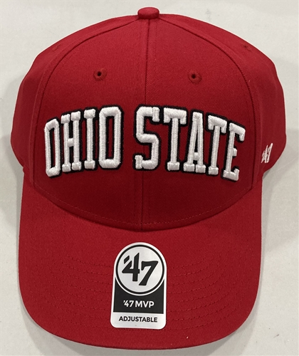 Ohio State Buckeyes NCAA RED Legend Lone Script MVP Adjustable HAT *NEW*
